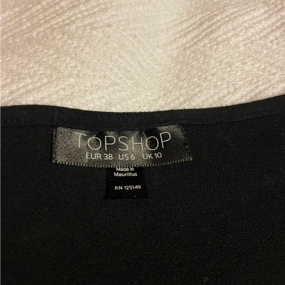 Topshop black criss cross shirt - Picture 5 of 5